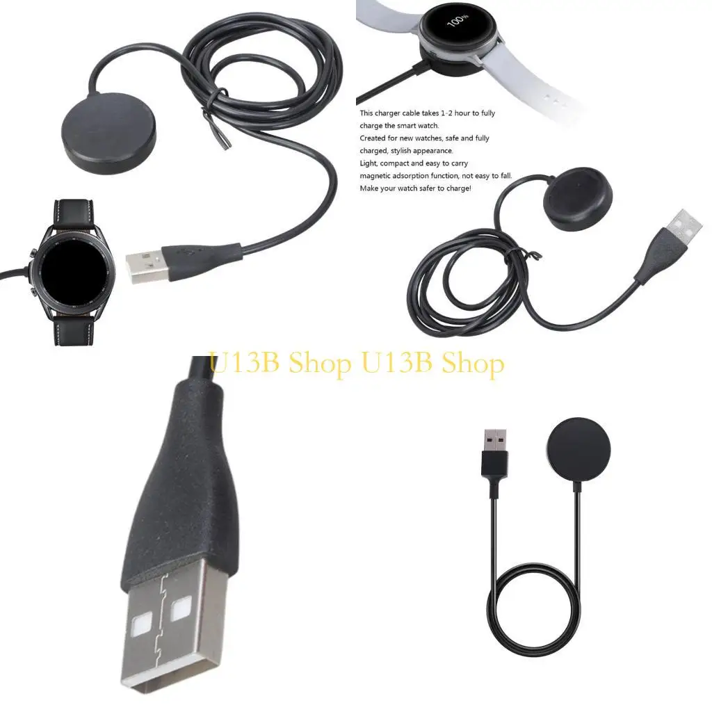 

U13B Магнитный USB-держатель зарядного кабеля Адаптер зарядного устройства для док-станции Кронштейн Подставка для часов 3