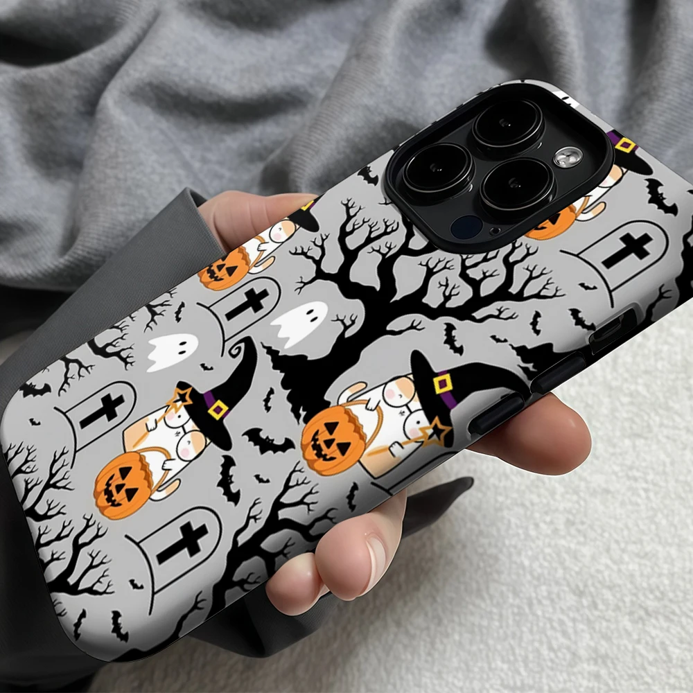 Halloween Katten IPhone 17 Moet voor Magnetische Telefoonhoesje voor IPhone 17 16 15 14 13 Pro Max Plus Enkele Dubbellaagse Stoere Hoes