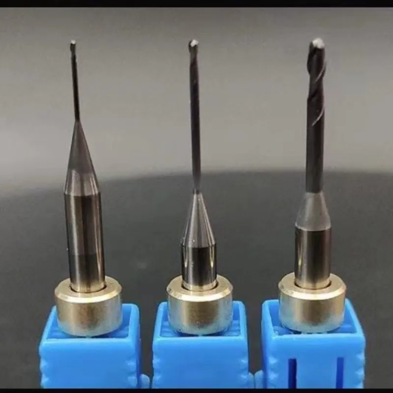 Dental Milling Cutter 1.0mm/2.0mm Diamond Coating Milling Bur 5 Axis Dry Milling Machine BSM Milling Bur