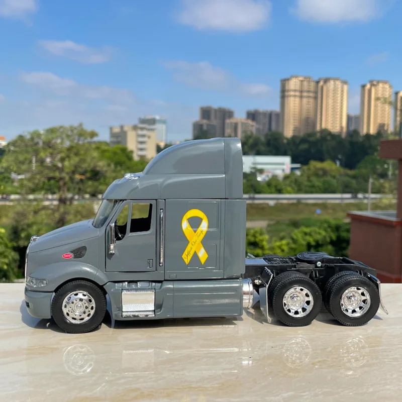 1/32 387 alliage lourd remorque camion tête tracteur modèle de voiture moulé sous pression conteneur véhicules de Transport camion voiture modèle enfants jouet cadeau