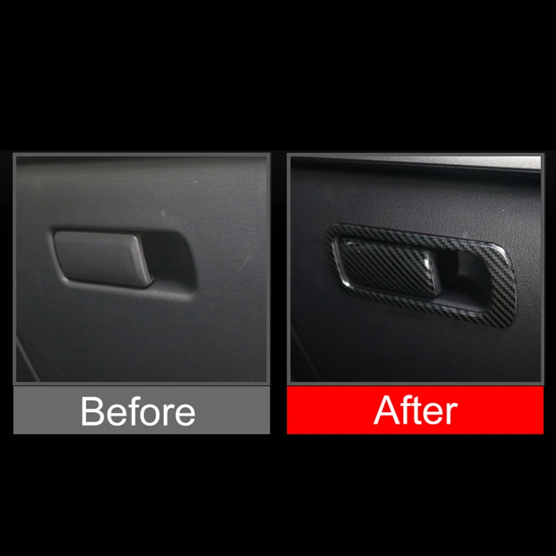 For Mazda 3 BP 2019 2020 2021 2022 2023 2024 2025 Car Copilot Storage Glove Box Handle Frame Cover Trim Sticker Accessories view 3