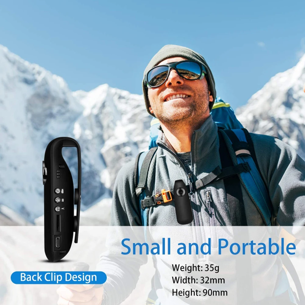 Cycling Video Recorder Motion Activate Portable Pocket Body Cams High Speed Police Body Camera Portable Law Enforcement Recorder