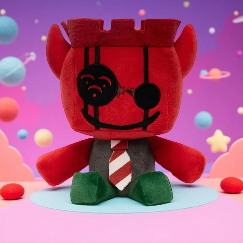 

23cm Jx1dx1 Plush Toy Forsaken ARG Game IHasAFaceLulz Protome Plushie Red Evil Crown Stuffed Doll Monster Kids Birthday Gift