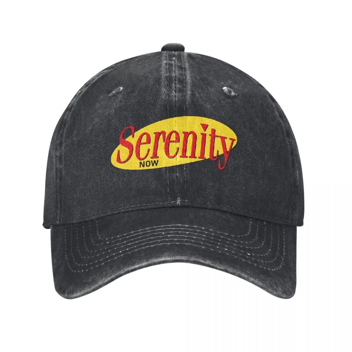 Seinfeld Costanza Comdy Men Women Baseball Caps Serenity Now! Distressed Denim Washed Hats Cap Vintage Outdoor Summer Headwear