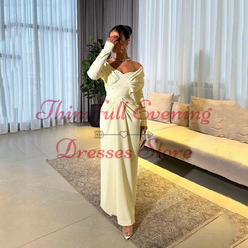 Thinyfull 2025 Mermaid Prom Evening Dresses Women Off The Shoulder Floor Length Party Dress Formal Night Cocktail Prom Gowns