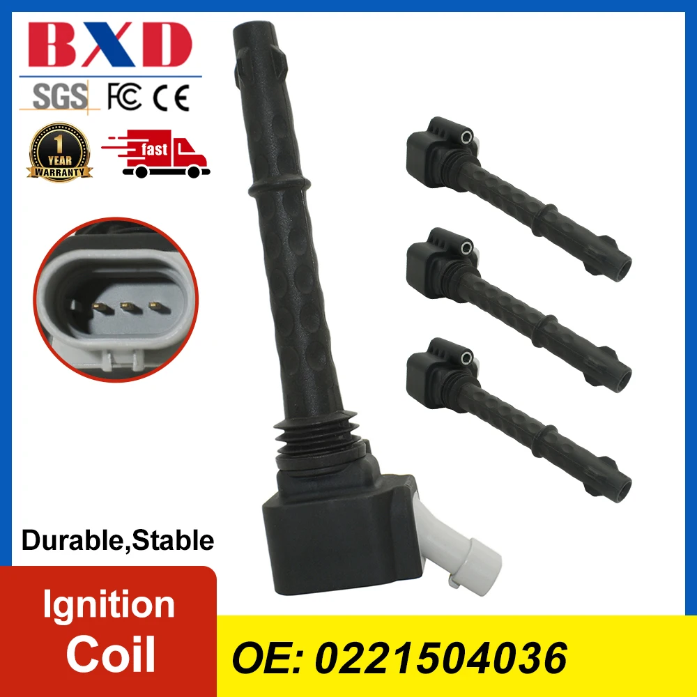 

1/4PCS Ignition Coil 0221504036 55229959 For ABARTH PUNTO ROMEO, FIAT 500X BRAVO, JEEP RENEGADE, LANCIA DELTA