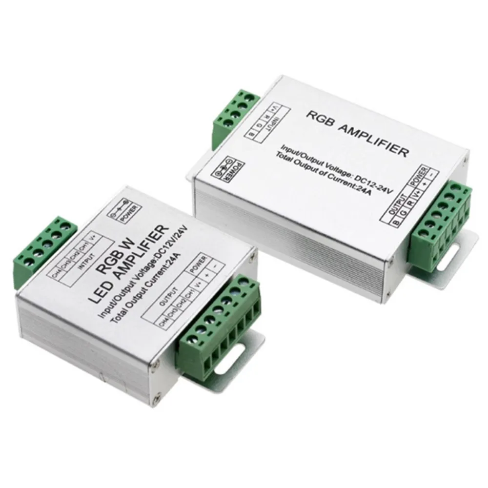 

Усилитель-репитер для светодиодных лент RGBW/RGB, контроллер-консоль DC12V-24V 18A 24A, 3-канальный/4-канальный выход для светодиодного освещения