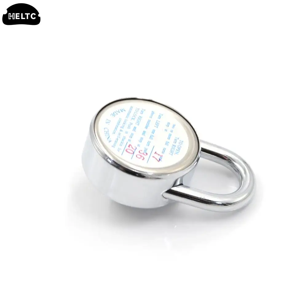 Round Rotary Digit Combination Padlock Round Number Code Lock Safe Security Zinc Alloy