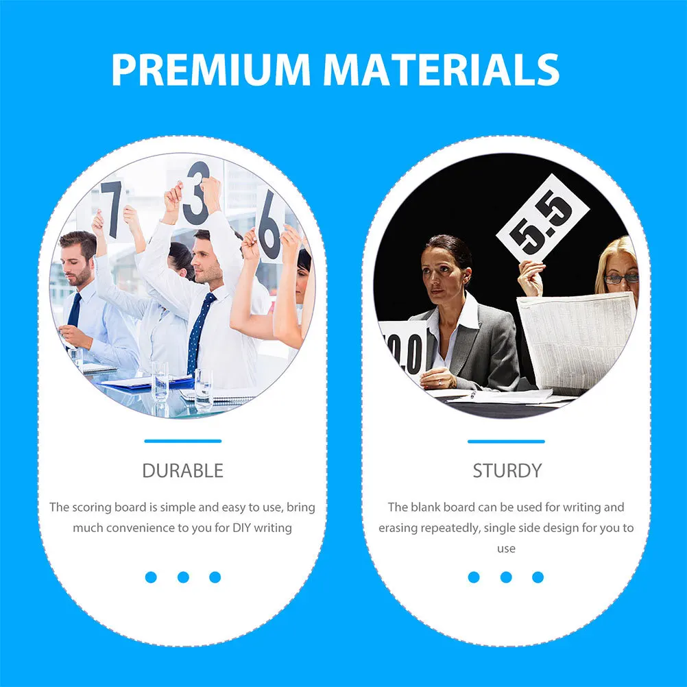 4 قطعة السبورة المحمولة من جانب واحد النتيجة الكتابة الجاف محو المجاذيف للفصول الدراسية التصويت ماركر مجلس الأنشطة التعليمية تسجيل #6