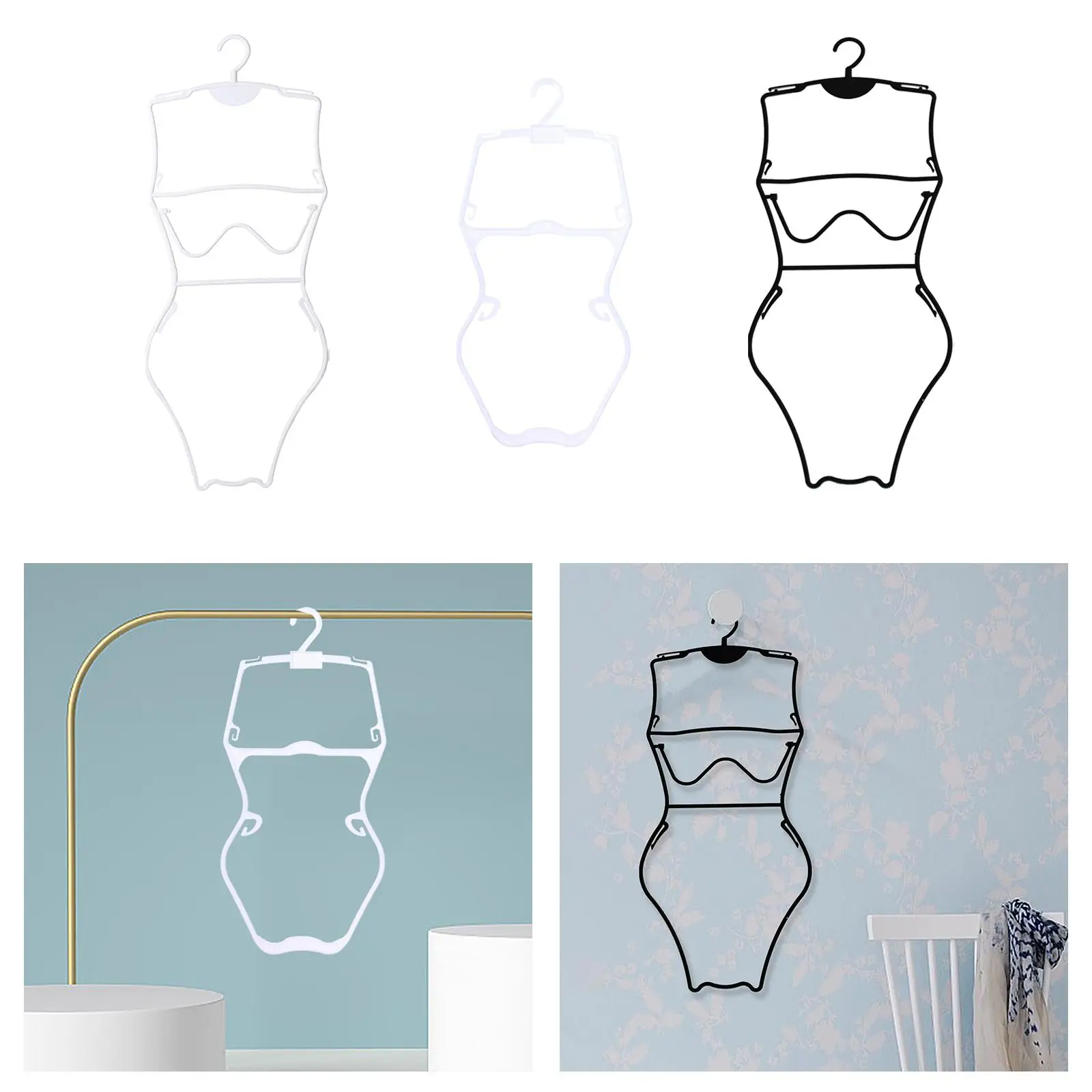 Swimsuit Hanger Display Rack, Lingerie Hanger Bikini Hanger for Boutiques Window