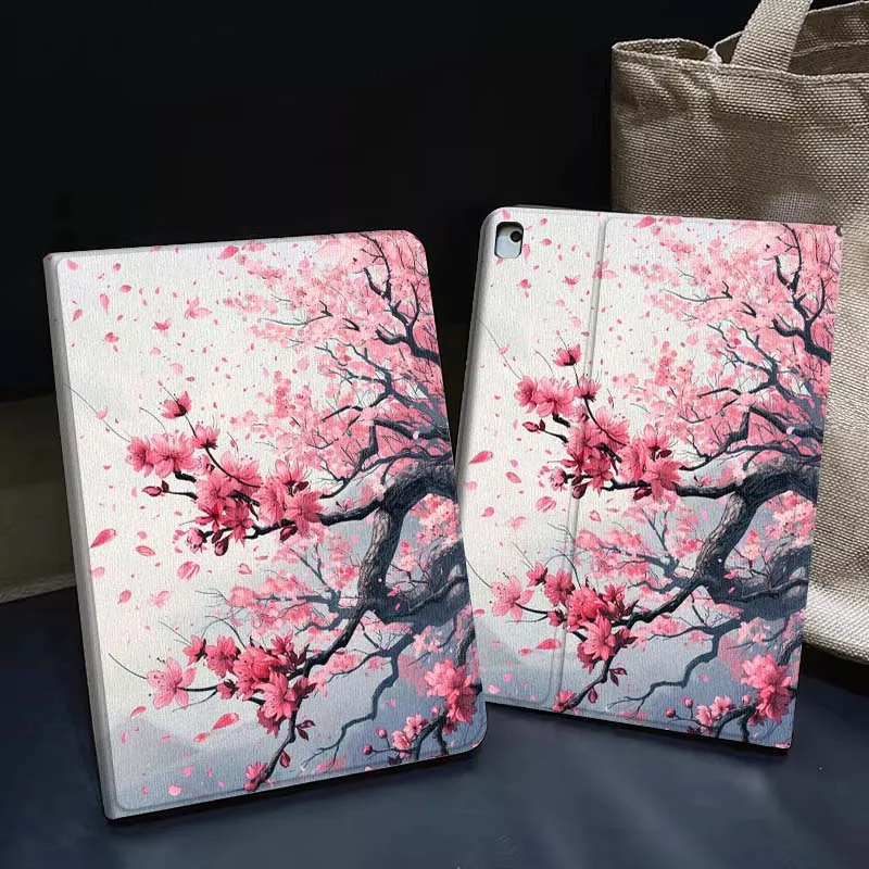 

Pink Tree Mountain Lake Gift Tablet Case For Apple iPad Air Pro mini 1 2 3 4 5 6 7 8 9 11 M2 M3 M5 M4 5th 6th 7th 10th 11th