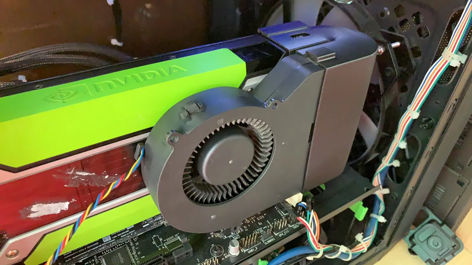 New 13cm Large Turbo Cooling Fan Mod, Compatible with for NVIDIA for Tesla P40 P100 M40 GPU