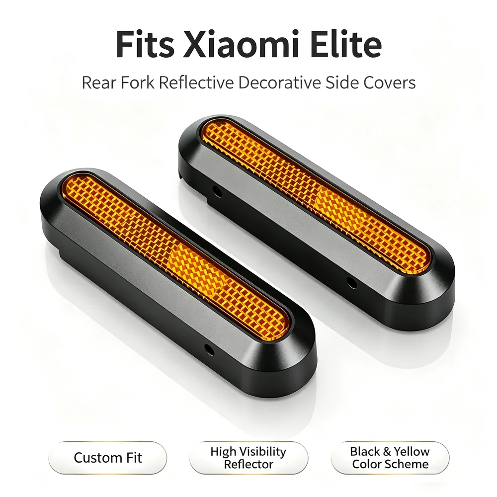 Electric Scooter Decorative Side Cover For Xiaomi Elite Exclusive Rear Fork Safety Night Reflective
