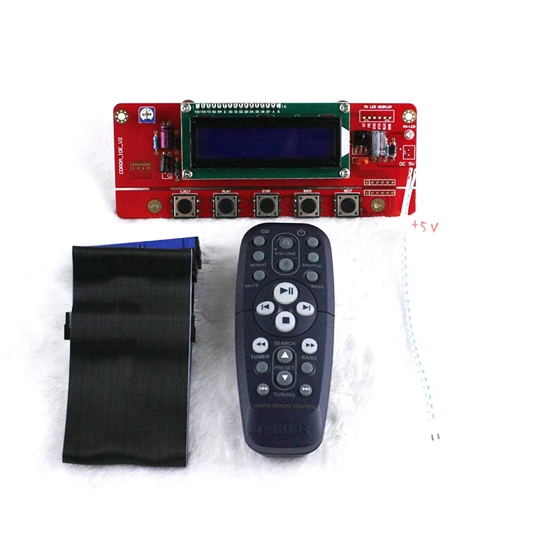 CD/DVDrom Optical Drive Controller DIY Audio player CD driver, turn to disk, IDE CD-ROM+remote control Digital Display