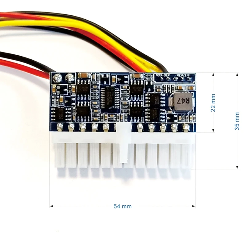 Imagem -05 - Potência dc 12v 24pin Atx Switch Psu Carro Mini Itx Atx Fonte de Alimentação Dc-atx160w 160w Alta