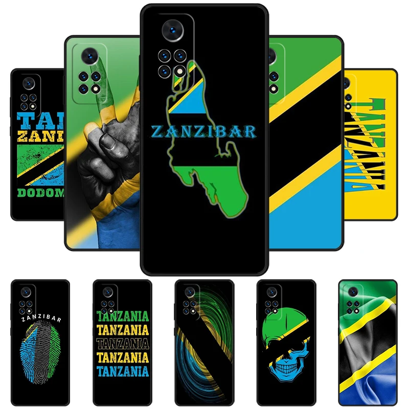 Tanzania Flag Phone Case For Redmi Note 11 EPro 11S 10T 9S Promax 8 Pro Xiaomi Mi 11 12X 12S Ultra Cover