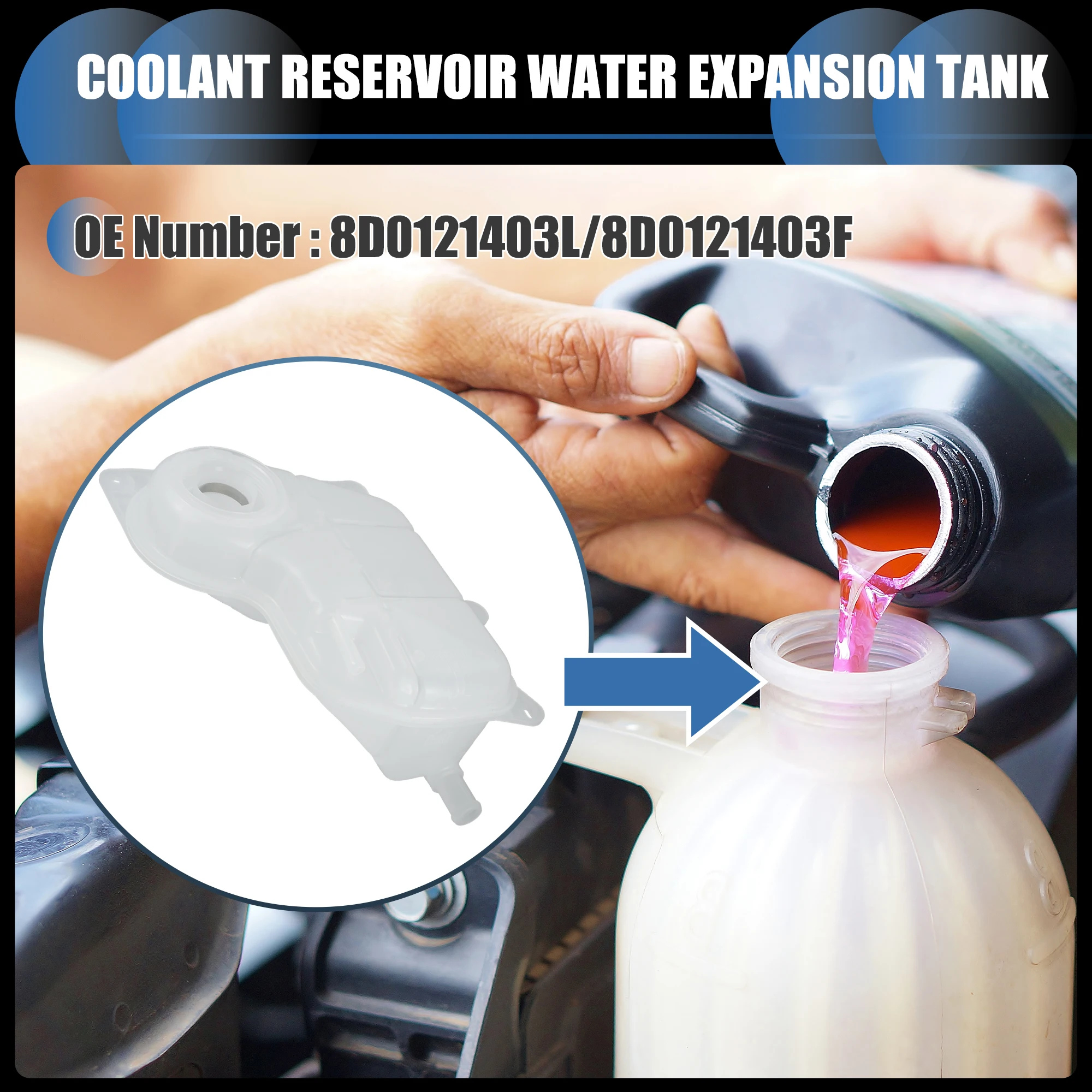 

Переливный бак расширения охлаждающей жидкости UXCELL No 8D0121403L для Audi A4 1998-2001 гг.