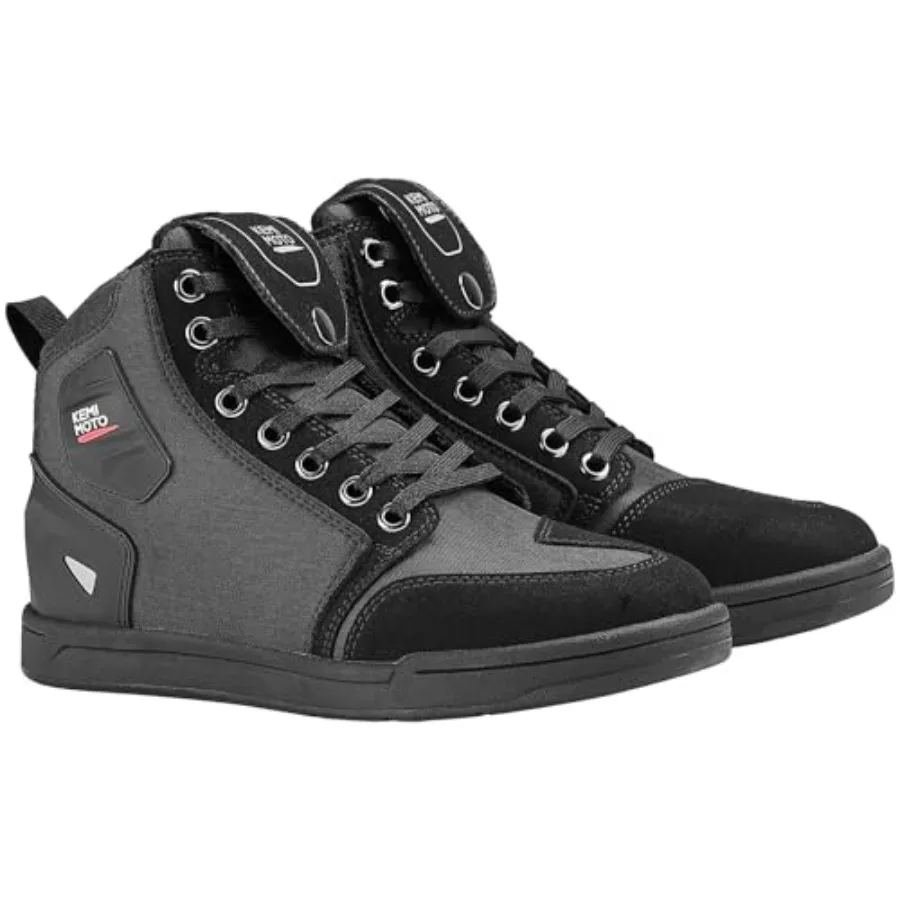 

KEMIMOTO Motorcycle Shoes with Thick Heel Protective Gear Casual Anti-Slip Street Motorcycle Riding Boots for Men