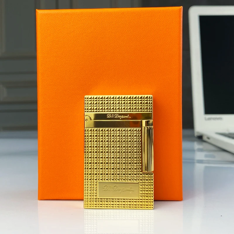 Commemorative Edition Luxury Butane Lighter Single & Double Flame Ping Sound Natural Paint Cigarette Smoker 16088