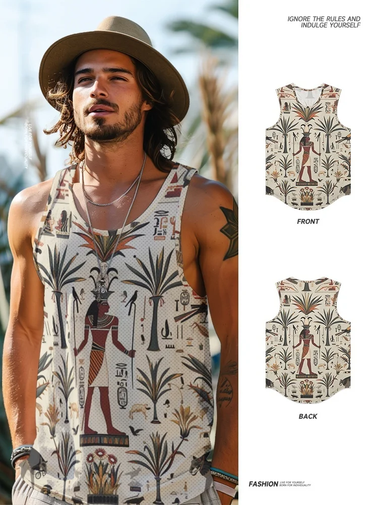 

Летняя новинка: мужская футболка-жилет в американском стиле, повседневная, тонкая, спортивная, свободного кроя, с круглым вырезом