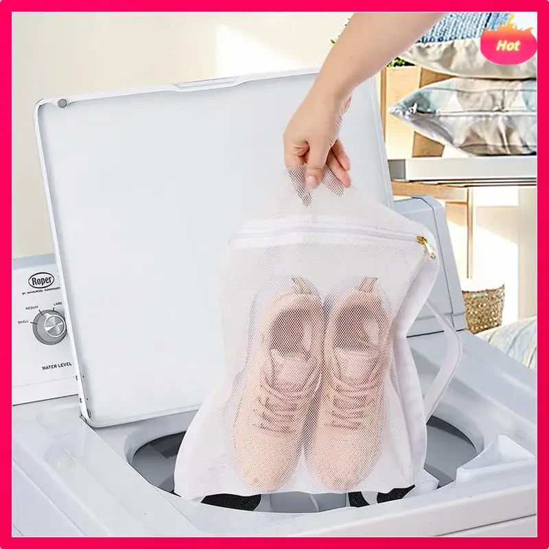 3 Pcs Drying Bag For Dryer,Honey Comber Mesh Bags With Zipper And Strap For Shoes,Laundry Reused Bag Tool