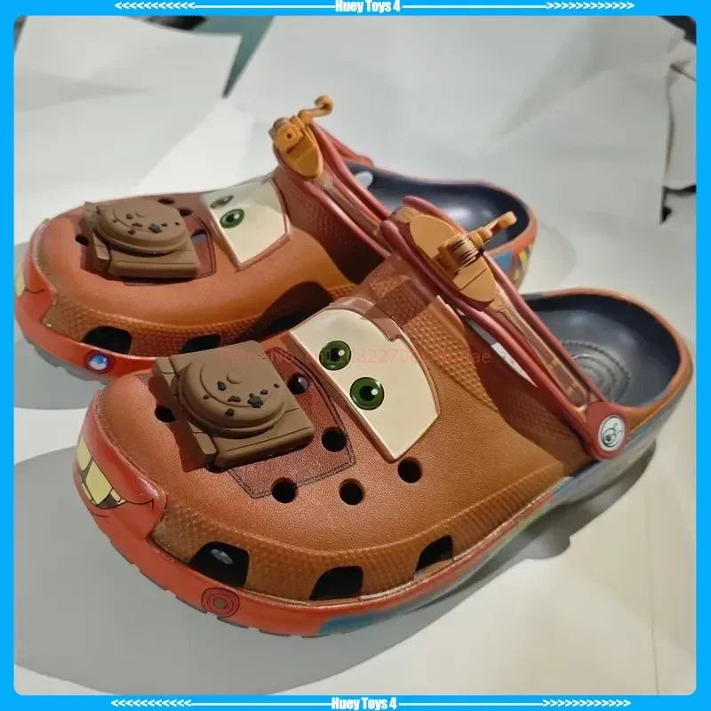 Adult Cartoon Mater Slippers Cars Shoes Outdoor Sandals Cute Figurine Anime Trailer Character Cave Shoes Sandals Eva Shoes Gift