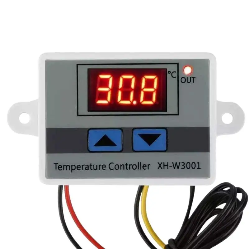 W3001 Digital Thermostat Temperature Controller Switch 1Pcs with NTC Probe for Seedling Cultivation Greenhouse Use