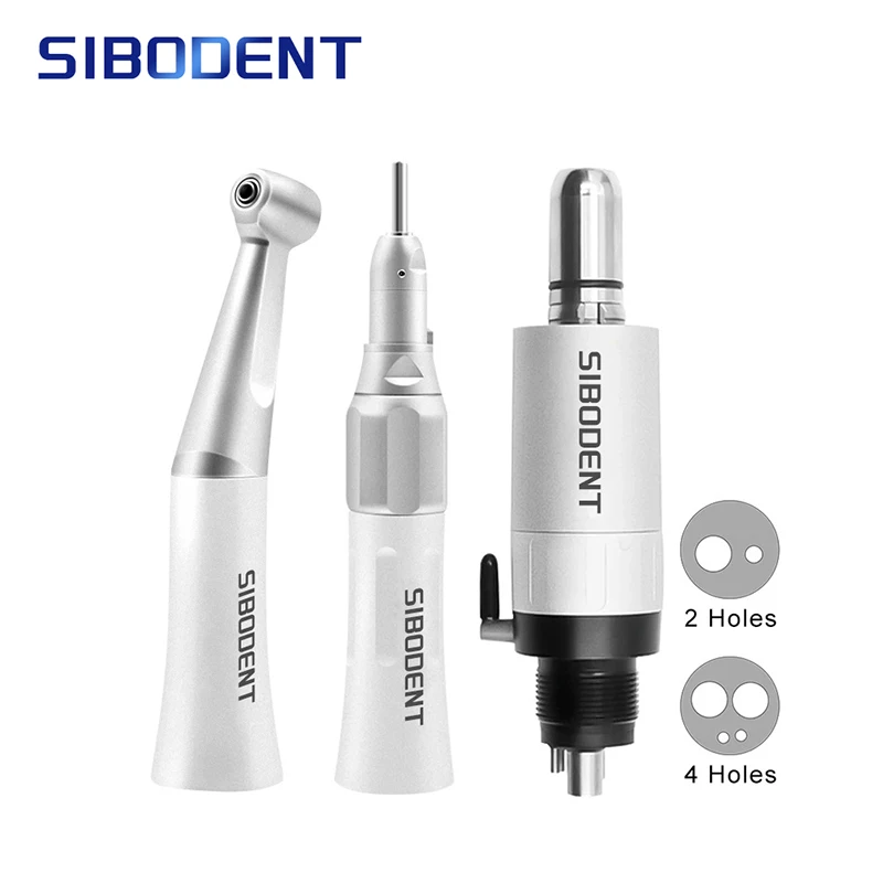 FX E-Type Connect Contra Angle Low Speed Air Handpiece External Water Spray Back Cover Push Button Metal Shell Dental Tools