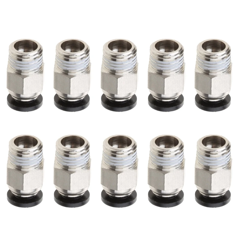 Części do drukarek 3D V6 Pneumatyczne szybkozłącze PC4 01 M10 do rurki PTFE 1,75 mm Wytłaczarka Bowdena Hotend J-Head