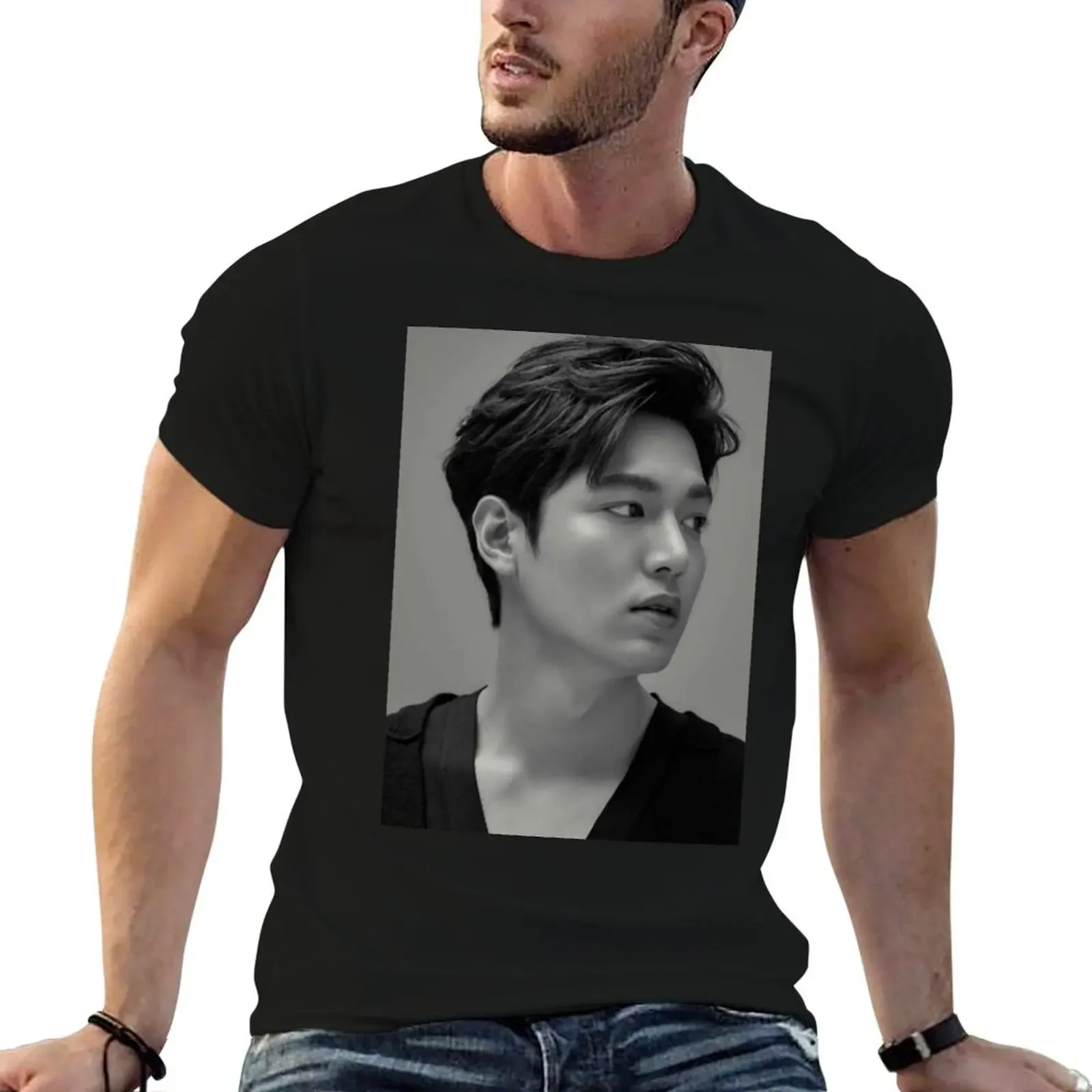 

Lee Min Ho Collections Long T-Shirt oversized t shirt quick drying new edition plus size clothes mens funny t shirts