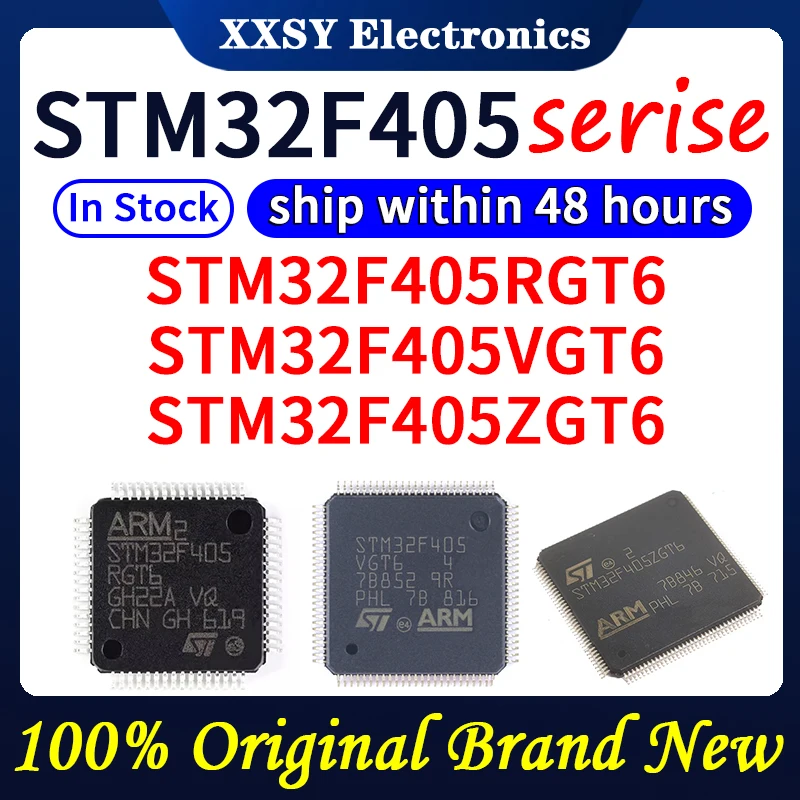 STM32F405RGT6 Original de alta qualidade, STM32F405VGT6, STM32F405ZGT6, 100% novo