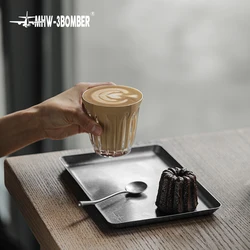 MHW 3BOMBER Flat Tray Square Tea Cup Coffee Tray Dish Drying Mat Super Absorbent Dish Drying Pad Coffee Accessories Kitchen Tool