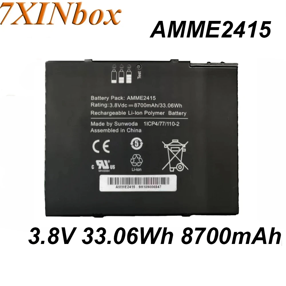 

7XINbox AMME2415 3.8V 33.06Wh 8700mAh Original Laptop Battery For Zebra ET50 ET55 Series Tablet Computer Battery