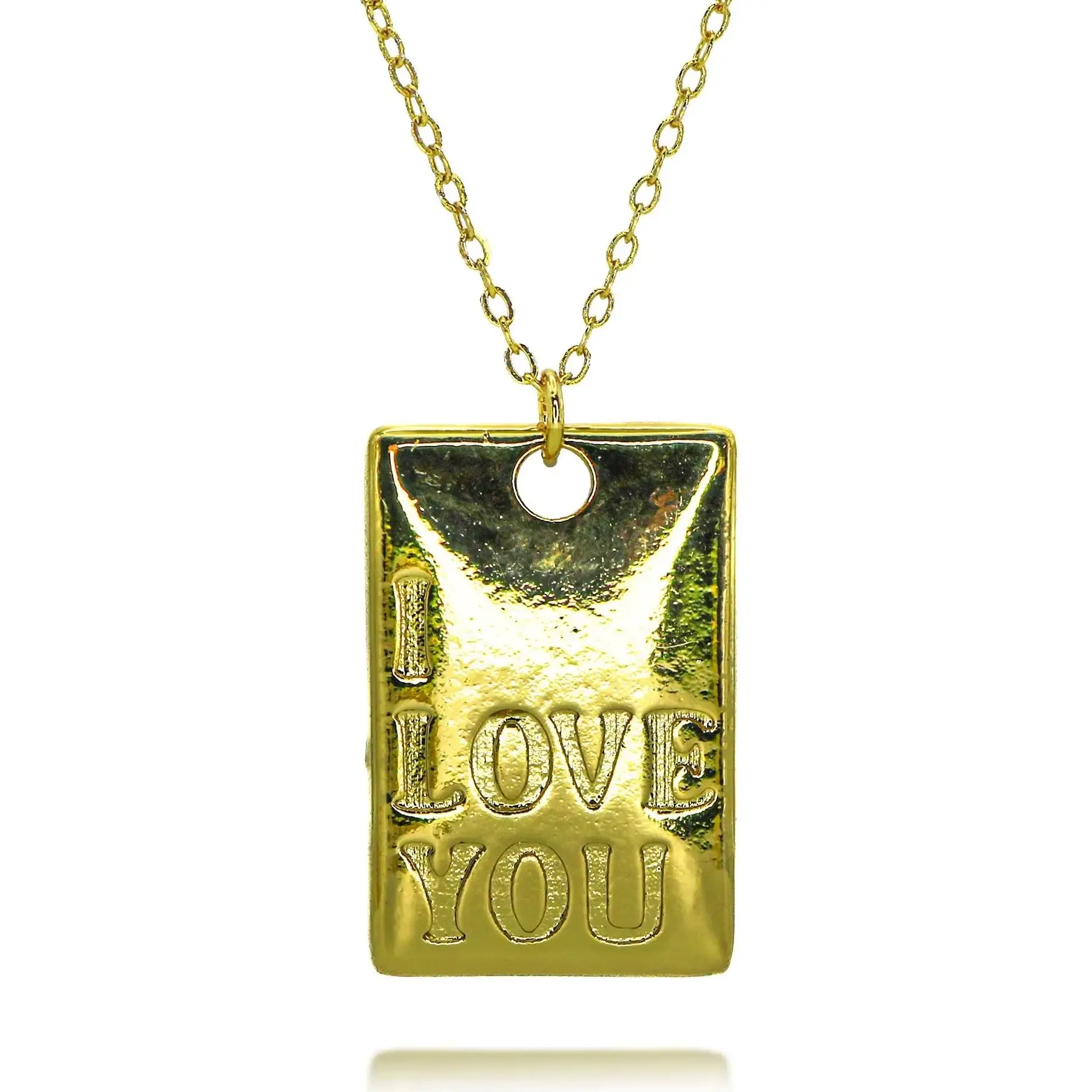 Dijes chapados en oro Te amo/Te amo hasta la luna y letras traseras para hacer joyería DIY, colgante de escritura, regalo del Día de San Valentín