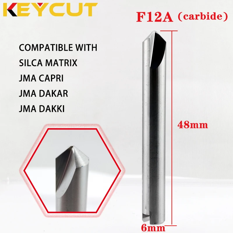 SILCA F12A F12B Mul-T-Lock milling Cutter Fits SILCA MATRIX JMA Capri Dakar Dakki Key Duplicating Machine Aftermarket Locksmith