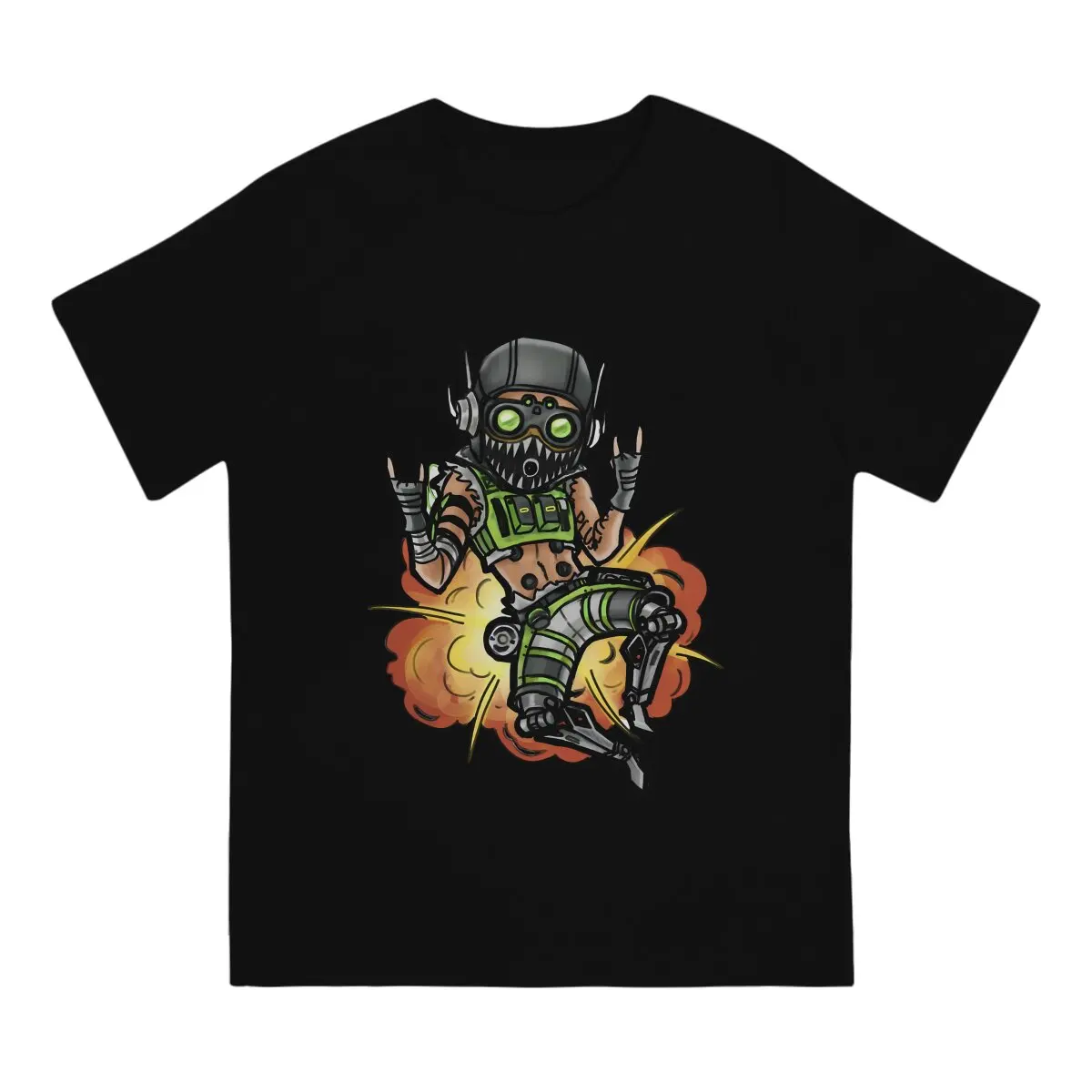 Apex Legends Octane T Shirt Vintage Gothic Men's Tshirt Polyester Men Tops