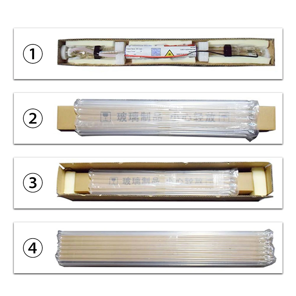 หัวท่อแก้วหลอดเลเซอร์ Co2 40W-45W ความยาว800mm เส้นผ่านศูนย์กลางหลอดไฟ50mm กำลังไฟสูงสำหรับเครื่องตัดแกะสลักเลเซอร์ CO2