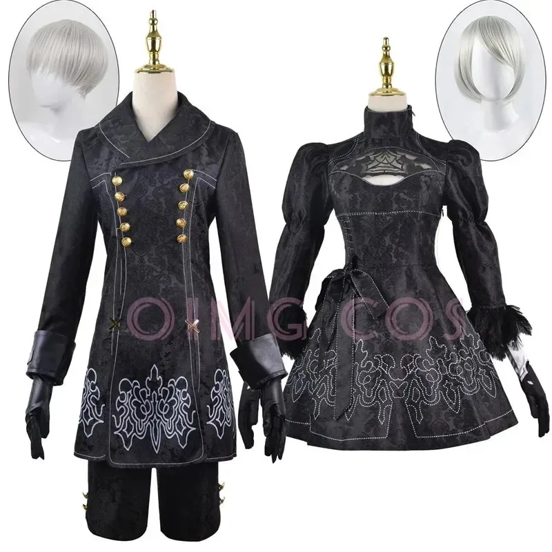 

Nier Automata Cosplay Costume Yorha 2B 9S sexy Outfit Games Suit Women Role Play Costumes Girls Halloween Party Fancy Dress