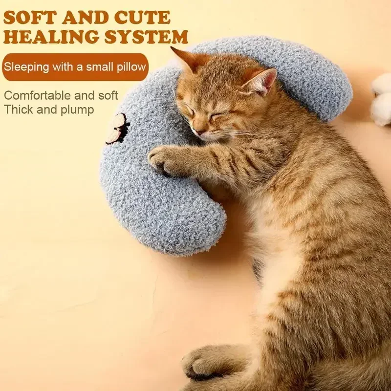 

Pet Little Pillow Fashion Neck Protector Deep Sleep Puppy Kitten U-Shaped Pillow Dog Cat Headrest Sleeping Pillow Pet Supplies