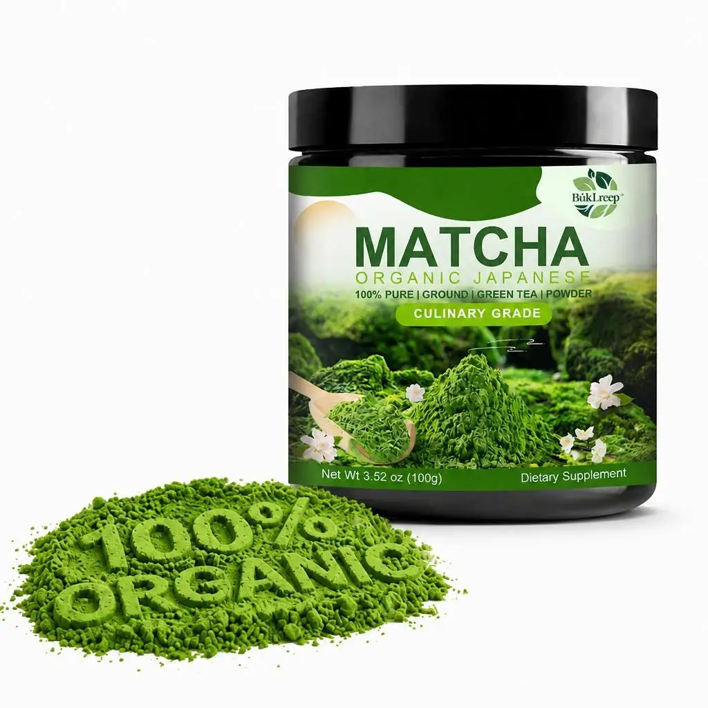 Japanese Organic Matcha Green Tea Powder, Pure Natural Tea Powder Antioxidant & Natural Energy Support For Health Maintenance