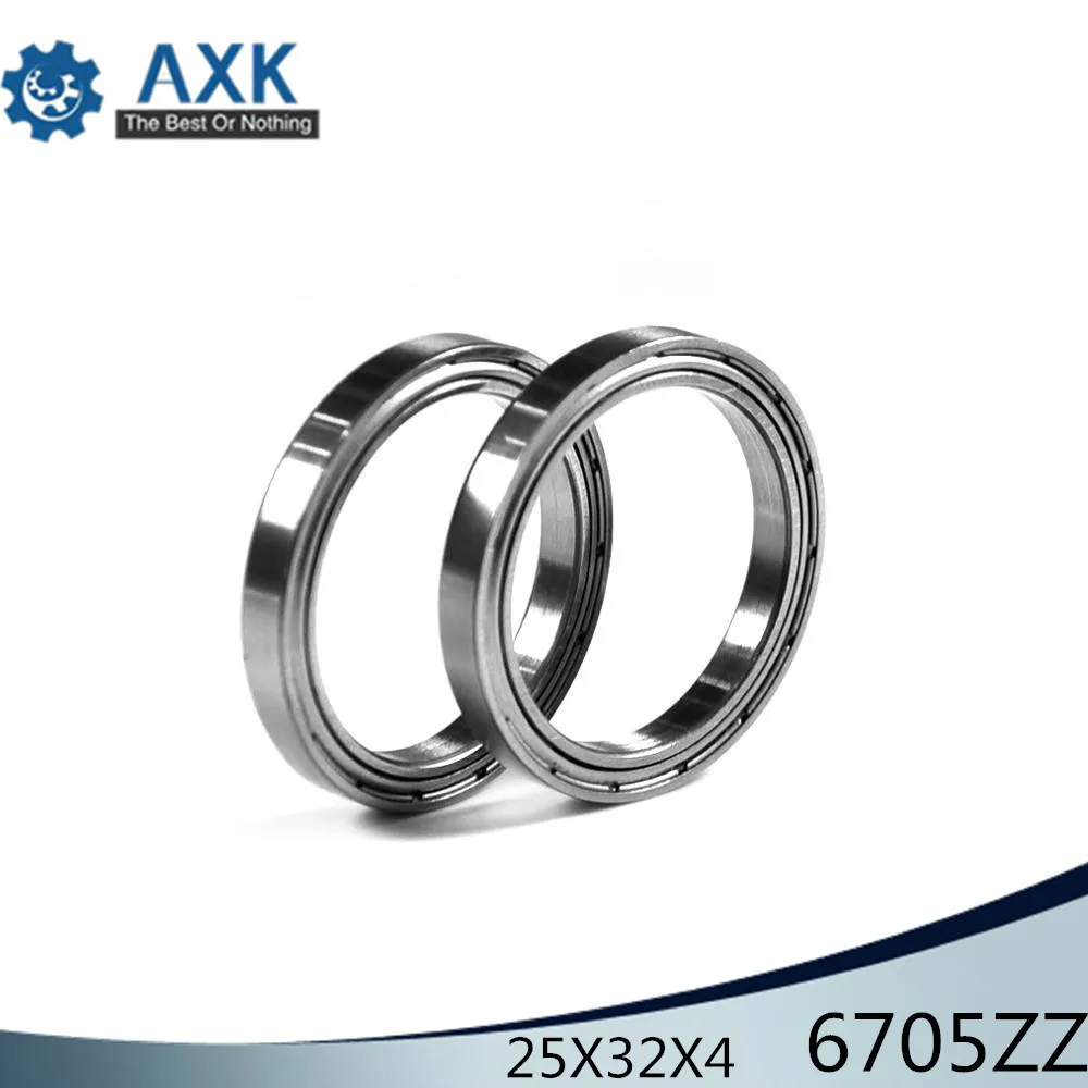 AXK 6705ZZ 6706ZZ 6707ZZ 6708ZZ 6709ZZ 6710ZZ  Bearing 25*32*4 mm ( 10 PCS ) ABEC-1 Slim Thin Section 61705ZZ Ball Bearings c