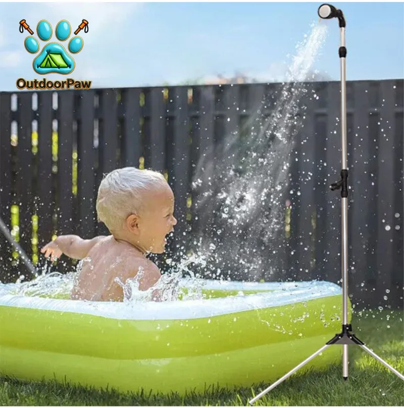 Outdoor Pet Bathing Portable Garden Shower Head, Garden Beach Pool Outdoor Shower Sprayer