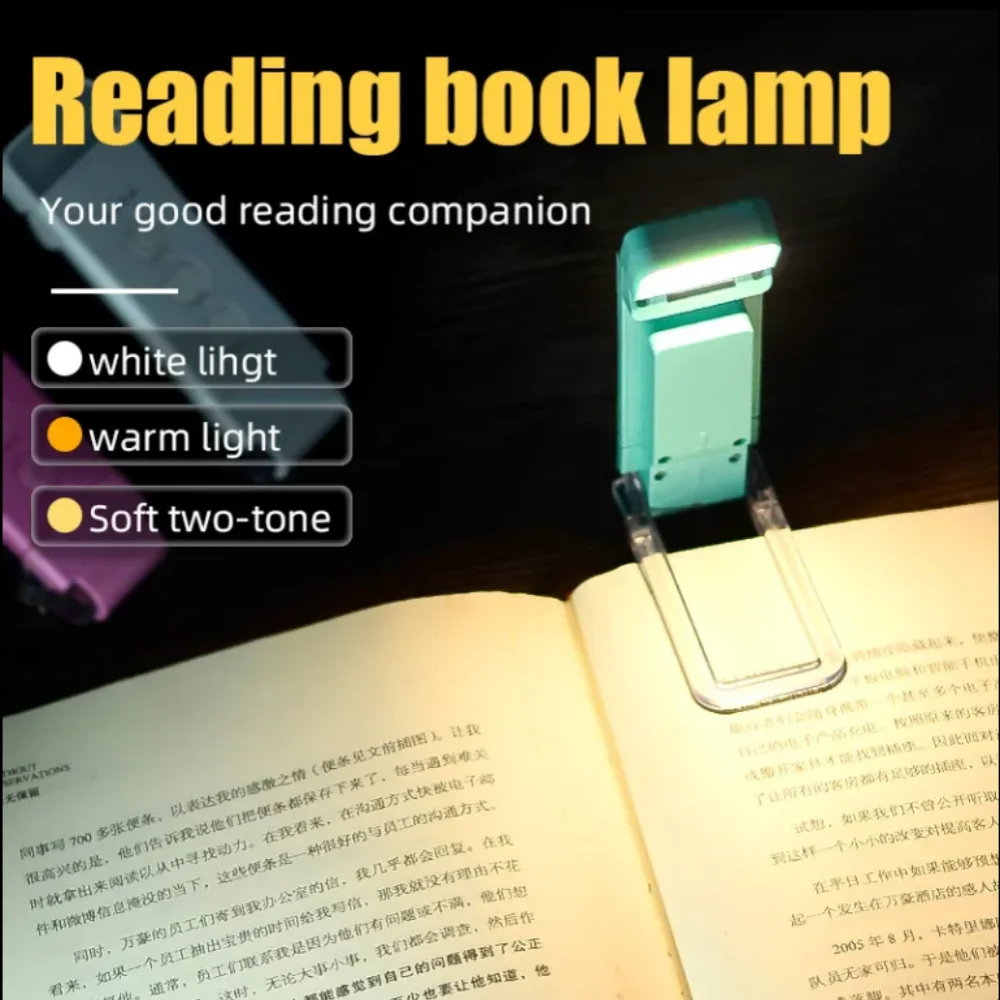 Usb Charging Clip Reading Light  LED Rechargeable Book Lamp Bookmark Reading Night Light Portable Read Lamp Kids Read Book Light