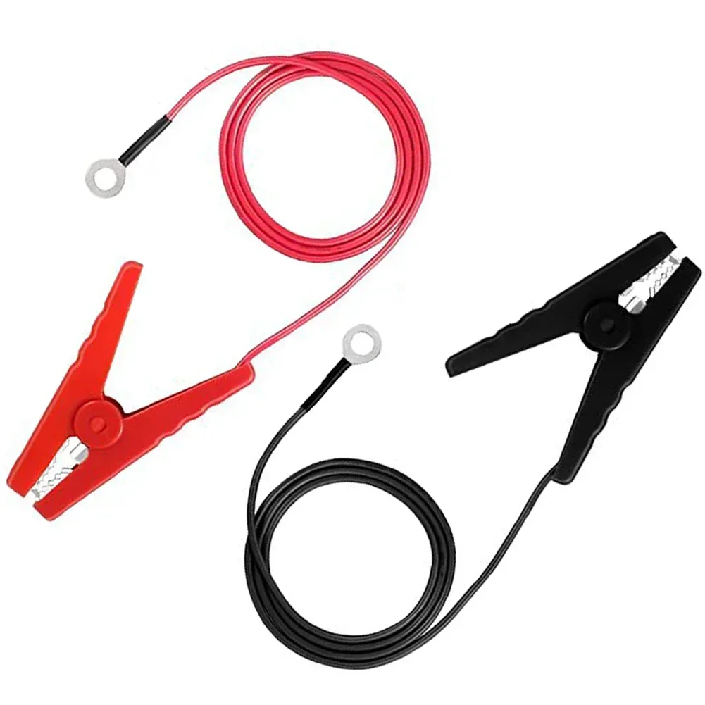 

2 PCS Electric Fence Cable Connector With Crocodile Clip Leads Cable Solar Fence Cable Measurement Parts Electric equipment kits