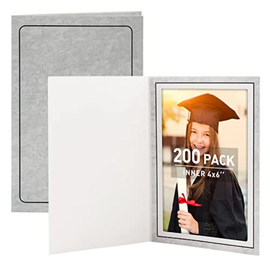

Фотопапки, картонные фоторамки, бумажные рамки для карточек, открытки/приглашения для особых мероприятий: выпускной, Рождество, свадьба, серый цвет