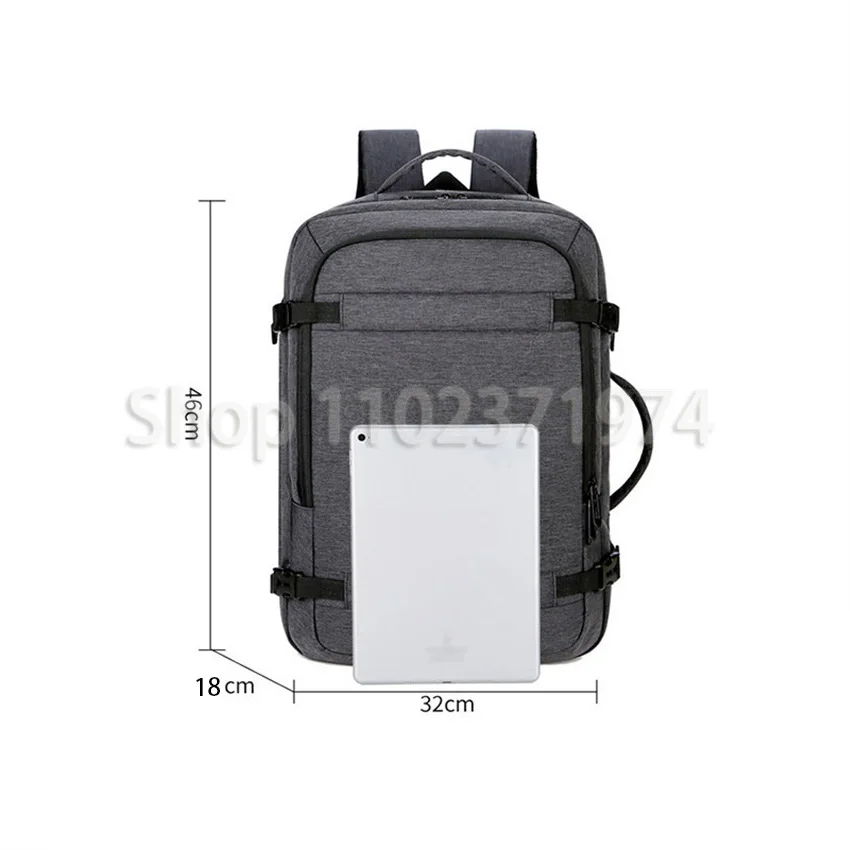 Large Capacity Multi-function Expandable And Rechargeable Hand-held Backpack Men's Waterproof Business Travel Computer Backpack