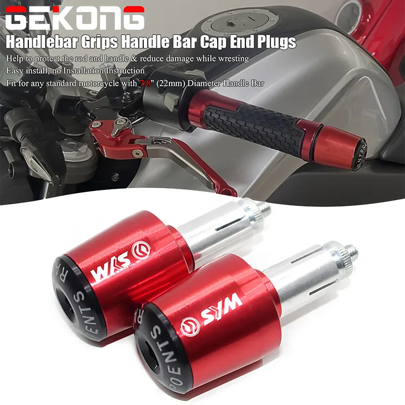 ل SYM كروزيم 125 180 300 GTS 250i 300i Maxsym 400 600 jet 14 125 TG دراجة نارية المقود القبضات بار ينتهي غطاء 22 مللي متر مقبض #1