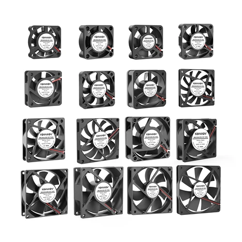 Imagen 2 del producto YOUNUON DC 5V/12V/24V 30MM/40MM/50MM/60MM/70MM/80MM/90MM/120MM/140MM ventilador DC ventilador de refrigeración sin escobillas PC portátil ventilador con cubierta de ordenador