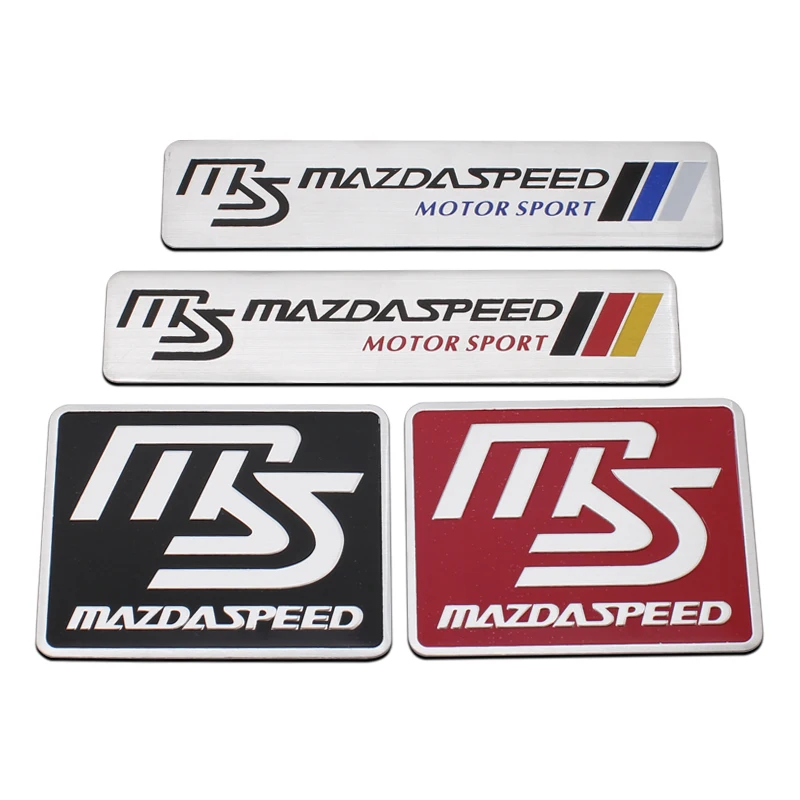 Car Styling 3D Aluminum Flag Logo Stickers Badge Emblem Decals Decoration For Mazda Speed 3 5 6 BK CX-3 CX-5 CX7 CX-7 Demio Axel