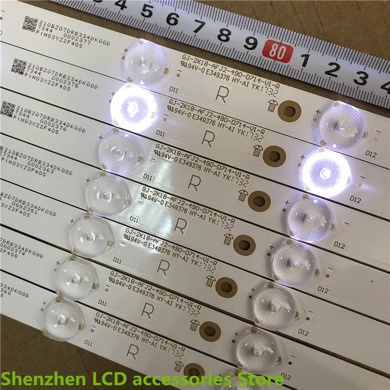 Striscia di retroilluminazione a LED 14 lampada per GJ-2K18-AFJ2-490-D714-V1-L GJ-2K18-AFJ2-490-D714-V1-R 100% nuovo